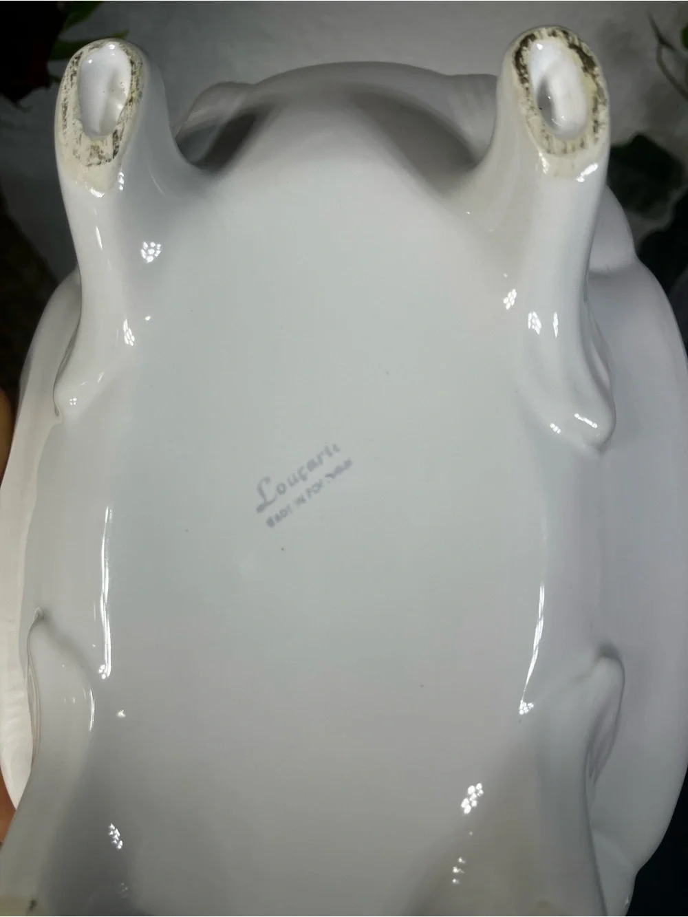 Classic White Porcelain Covered Soup Tureen with Ladle Loucartes, Portugal
